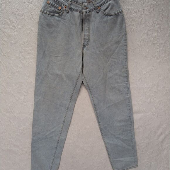 Levis 501 Vintage USA Womens 13 High Waisted Button Fly Denim 17501-0133 Jeans - Picture 1 of 14